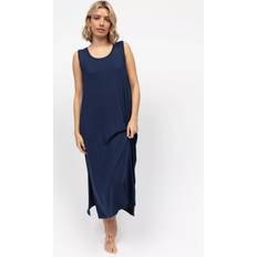 Natural Nightgowns Cyberjammies Marina Jersey Maxi Nightdress - Navy