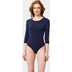 Viskose Bodystockings Les Lunes Shirtbody Alena - Mørkeblå