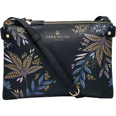 Sara Miller Botanic Zip Crossbody Bag - Black