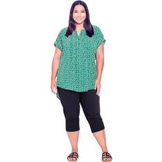 Avenue Pants & Shorts Avenue Women's Plus Size Butter Denim Pull On Crop Jean