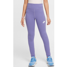 Lila Leggings Nike Sportswear Classic Girls' High-Waisted Leggings - Purple