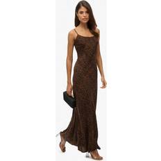 Superdry Dresses Superdry Leopard Print Bias Cut Slip Maxi Dress - Leona Leopard