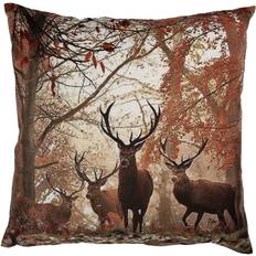 Kussenhoezen Clayre & Eef Kussenhoes 45x45 cm Bruin Polyester Herten