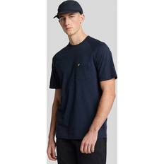 Natural T-shirts Lyle & Scott Linen Blend Raglan T-Shirt Dark Navy