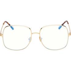 Tom Ford Dame Brille Tom Ford Kvinde FT6048-B 30 Optiske Stel Metal Guld Firkantet