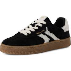 Tamaris Läder Sneakers Tamaris Sneakers Från Magasin - Black/Fur