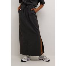 Gråa - Långa kjolar Kaffe Kanaya Liah Skirt Dam - Black Oyster