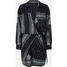 Paisley Klänningar Pinko Bandana Print Skjortklänning - Black