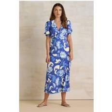 Midi Dresses on sale LTS Tall Floral Midi Tea Dress - Blue