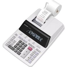 Taschenrechner Sharp Tischrechner Druckend CS-2635 LW 12 Stellen Schwarz/Rot