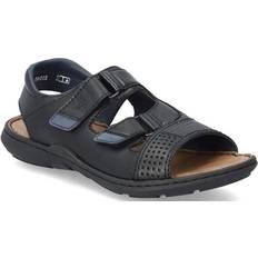 Rieker Bekväma Öppna Läder Sandaler - Black