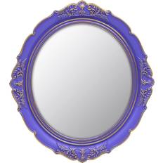 Purple Mirrors Astoria Grand Vintage Oval Decorative Hanging Mirror 37.59cm H x 13.1cm W x 0.1cm D Wall Mirror