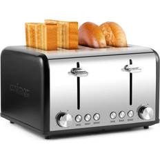 Toasters on sale CUSIMAX Toaster 4 Slices Stainless Steel
