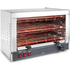 Lacor 69173 Horizontaler Elektrischer Toaster mit Doppelgrill Grau 3600 W