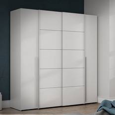Zipcode Design Debarr 4 Door Sliding 210 cm H x 200.1 cm W x 61.2 cm D Wardrobe