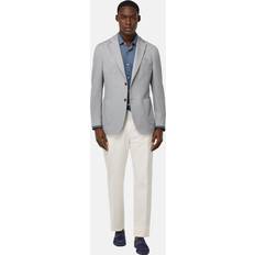 Blåa - Slim Kavajer Boggi Milano Blend B Jersey Jacka - Blue