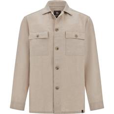 Linneskjortor Boggi Milano Skjorta Camp Overshirt - Beige