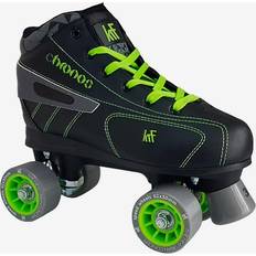 Patines en Línea y de Ruedas KRF Chronos New Wheels Patín Hockey Negro Y Verde 31