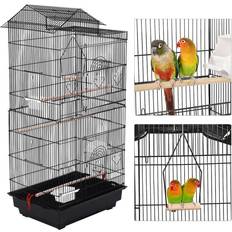 Budgie cage with stand Lifelook Large Budgie Cage Play Top Parrot Canary Parakeet Cockatiel Stand