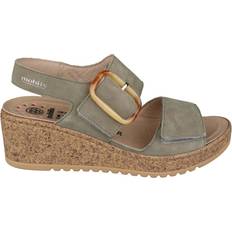 Mephisto Bred Passform Sandaler Med Avtagbara Innersulor - Green