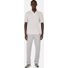 Herre - Modal Polotrøjer Boggi Milano Top Herre Bomuld B Tech Cool Jade-Fresh Piqué Polo Shirt - Hvid