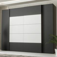 Modular Clothing Storage Zipcode Design Debarr 4 Door Sliding 210.5 x 270.3 cm W x 61.2 cm D Wardrobe