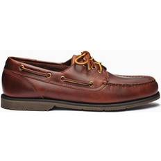 Waterproof Boat Shoes Sebago Men's Foresiders Leather Boat Shoes - Brown/Gum