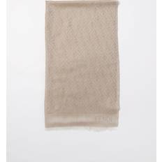 Cashmere - Women Accessories Fendi Silk Scarf FF Logo Pattern Wo - Dove Grey