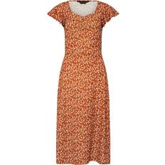 Burnt orange dress PixieGirl Petite Ditsy Floral Dress - Burnt Orange