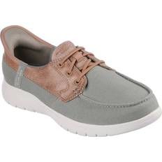 Green - Women Boat Shoes Skechers On The Go Flex Palmilla Boat Shoes - Olive