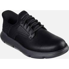 Skechers Garza Duran Leather Trainers - Black