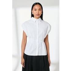 Pleats Shirts Principles Blend Pleat Detail Shirt - Ivory