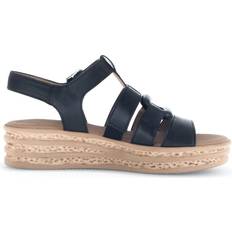 Gabor Dame Flat Sandal - Sort