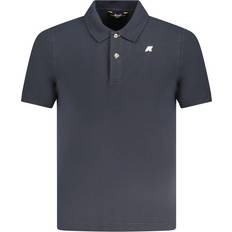 Slim - Unisex Polotrøjer K-Way Bomuld Polo Skjorte - Blå