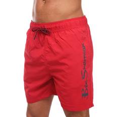 Ben Sherman Swimwear Ben Sherman Mens Boulders Beach Swim Shorts - Red