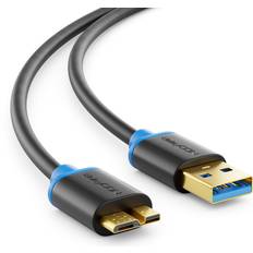 Kablar DeleyCON 1m Micro USB 3.0 Datakabel Upp till 5 Gbit/s Laddningskabel