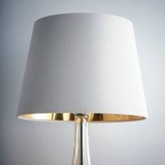 K LIVING Velvet Empire for Ceiling and Table Lamp 10 Inch Shade - Cream Shade