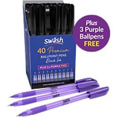 Triangular Ballpoint Pen Black Medium Pack of 43
