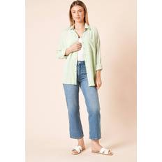 Green - Women Shirts Dorothy Perkins Cheesecloth Shirt - Green