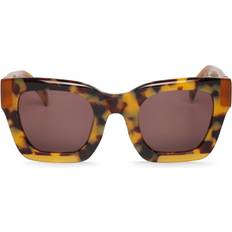 Solbriller Mr. Boho Bondi Solbriller Kvinder Tortoiseshell - Hideout Yellow Tortoise Amber Orange