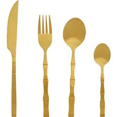 Home ESPRIT Golden Stainless Steel 15 x 7 x 24 cm Cutlery Set