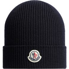 Moncler Men Beanies Moncler Collection Wool Beanie - Blue