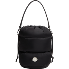 Nylon Bucket Bags Moncler Quiltet Bucket Taske Med Læderdetaljer - Sort