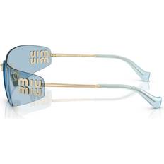 Miu Miu Blue Sunglasses Miu Miu MU A51S Sunglasses - Metal Gold