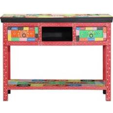 Red Console Tables Berkfield Home Multi-Colored 100 x 30 x 75 cm Console Table