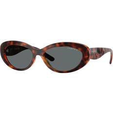 Polariserande - Runda Solglasögon Vogue Eyewear Kvinna VO5630S Solglasögon Nylon - Brun/Grå