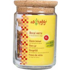 Bicchieri con Cannuccia Ecodis Barattolo da 1 L Tappo in Sughero Bicchiere con Cannuccia