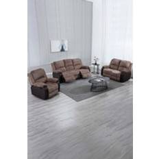 Corner Sofas - Leathers More4Homes Postana Manual Recliner Bonded Leather Set One Size Sofa