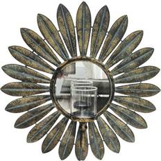 Brown Wall Mirrors Buttercup Farm Framed L7 x W47 x H47 cm Brown Wall Mirror
