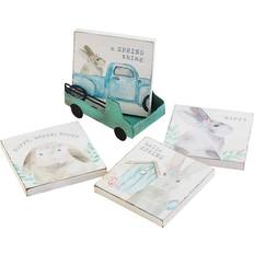 Wooden Bunny Coasters in Truck